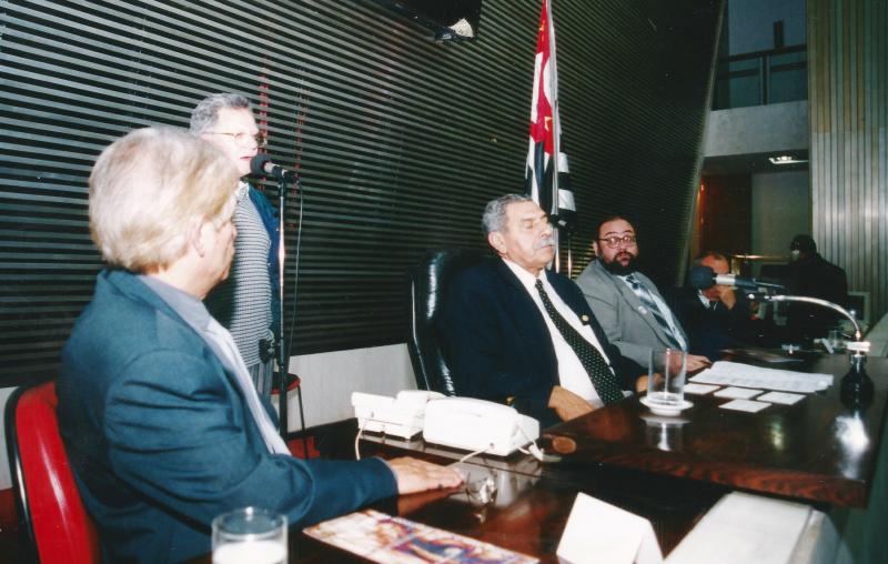 Lejeune com os Vereadores  Augusto Campos e Anna Martins e Paulo Martins em 2001