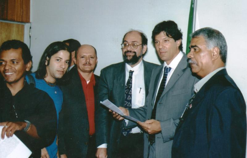 Lejeune com Haddad no CNE em Maio de 2006