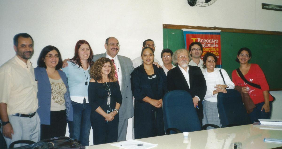 Lejeune com sociologos e Estudantes de CS na UEL em Agosto de 2007