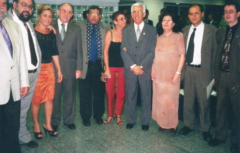 Sindicalistas Classistas na Posse da Diretora da CNPL em Abril de 2002
