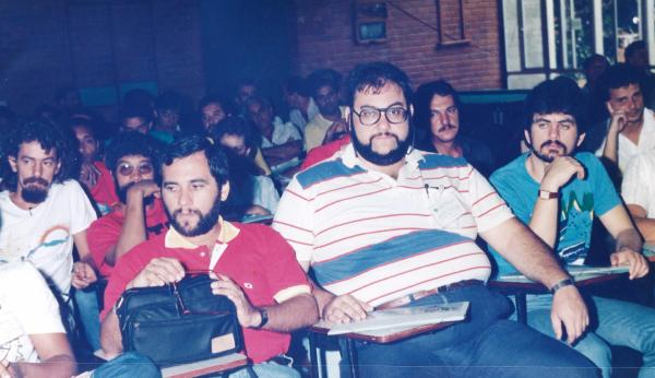 Lejeune com Delegados no X Congresso de Urbanitários em Brasília de 26 a 28 de Novembro de 1987